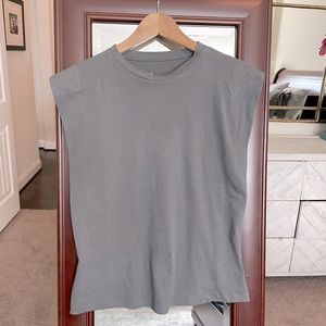 A New Day Muscle Tee - Smokey Gray - size XS
